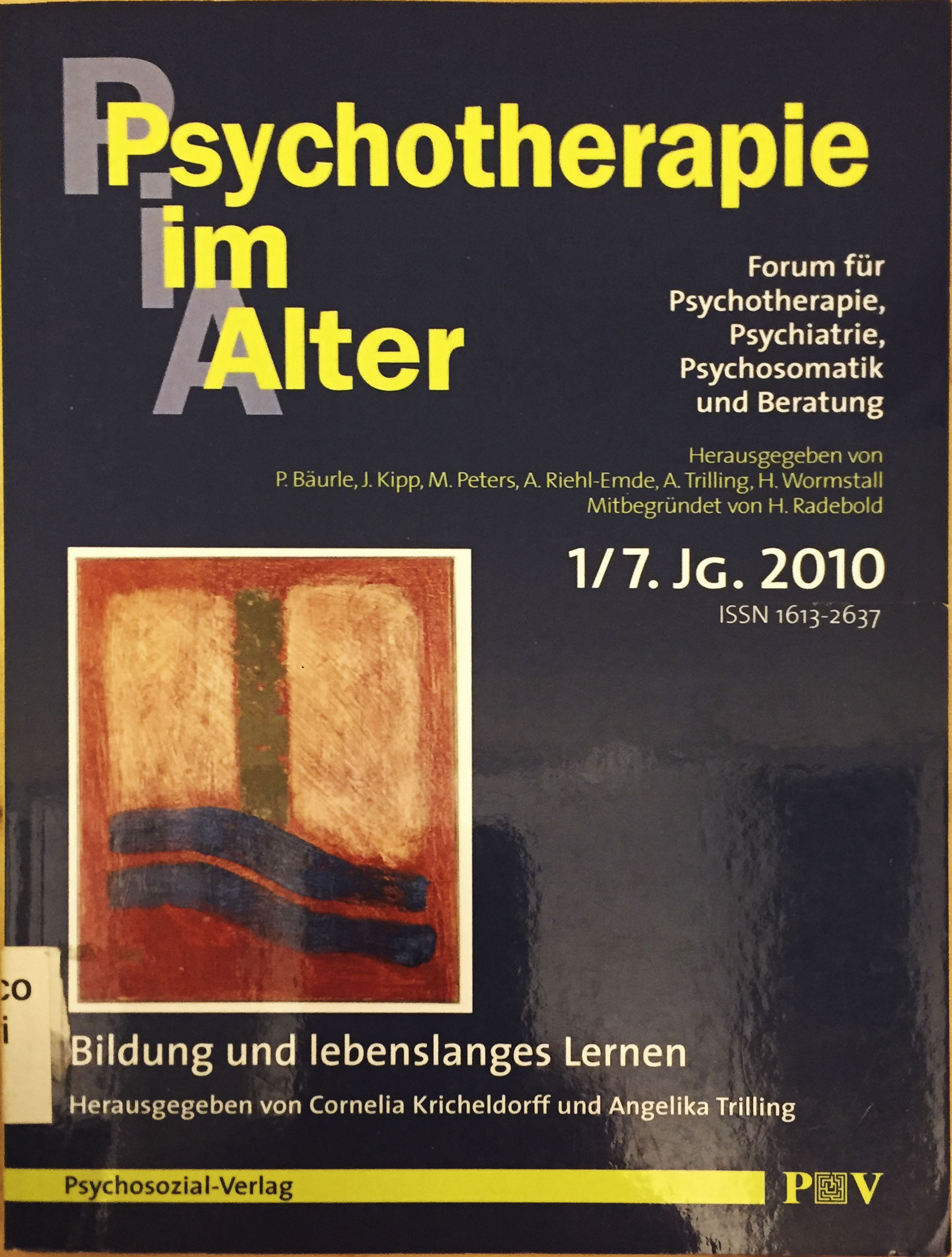 Bäuerle, Kipp, Peters, Riehl-Emde, Trilling, Wormstall: Psychotherapie im Alter Nr. 25: Bildung und lebenslanges Lernen