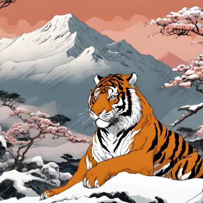 Der Tiger im Schnee