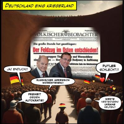 Deutschland einig Kriegerland