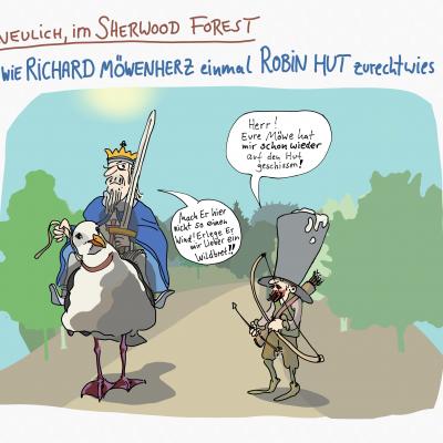 Richard Möwenherz und Robin Hut