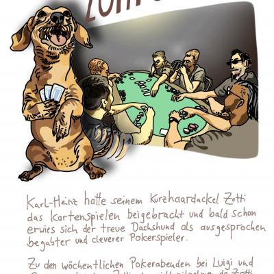 Zotti der Pokerdackel