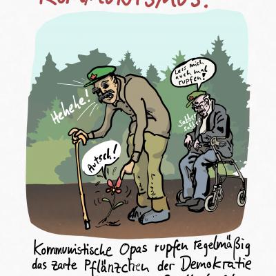 Kommunistische Opas rupfen die Demokratie aus dem Boden